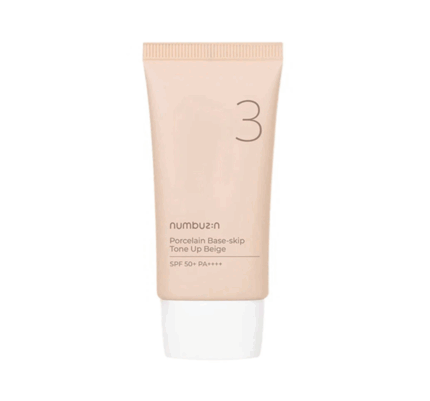 Numbuzin No.3 Porcelain Base-Skip Tone Up Beige SPF50+ 50ml