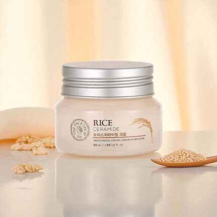The face shop rice & ceramide moisturizing cream - 50ml